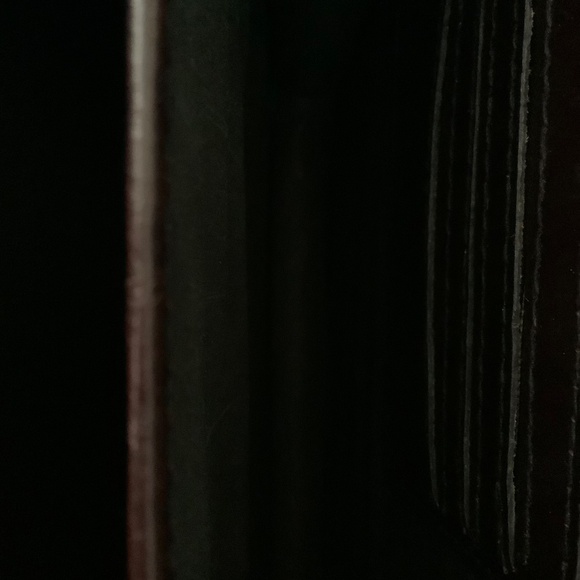 Top grain leather briefcase gold hardware,3 compartment, gold&leather strap NWOT - Picture 4 of 8